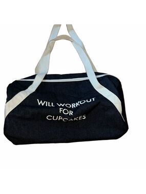 Blue and White Bag